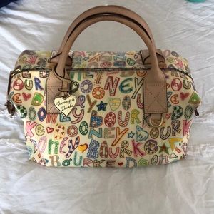 Dooney & Bourke white Doodle bag
